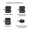 image of RedShift Arclight PRO Clipless Pedals configurations