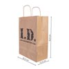 image of ID Brown Paper Carrier Bag dimensions